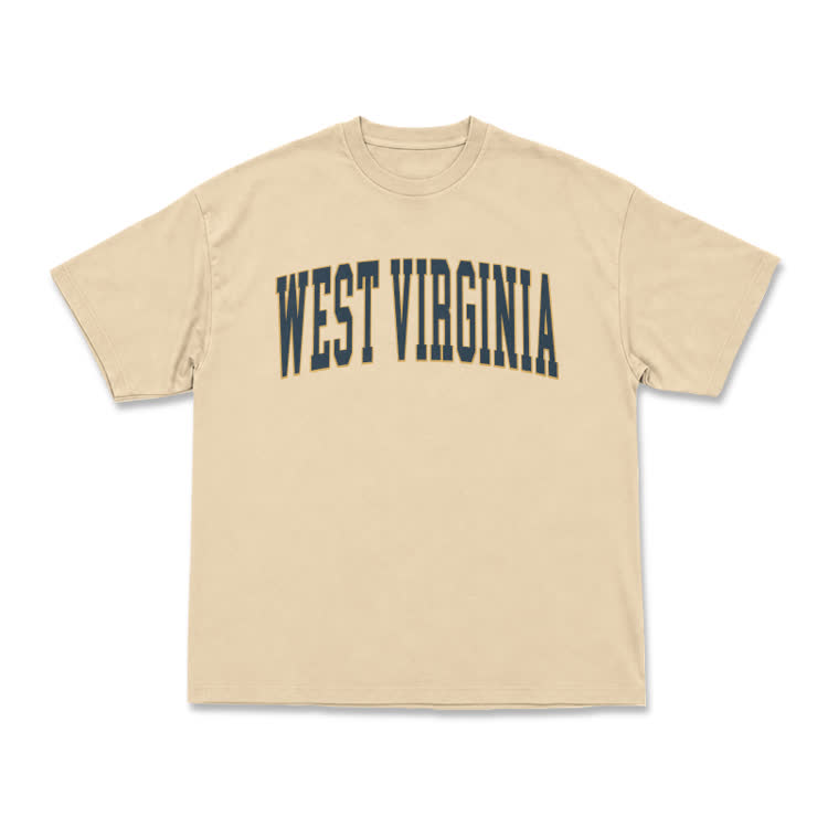 Classic West Virginia Varsity Graphic T-Shirt - Apricot - US16-18(2XL) - image 9