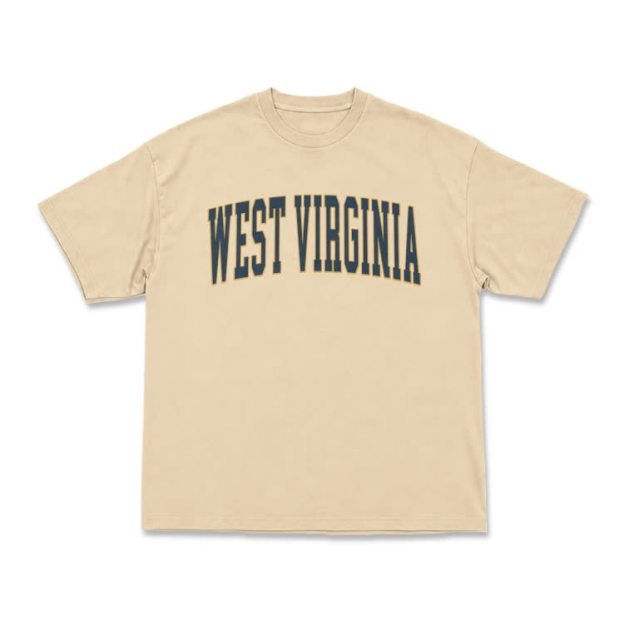 Classic West Virginia Varsity Graphic T-Shirt - Apricot - US16-18(2XL) - image 9