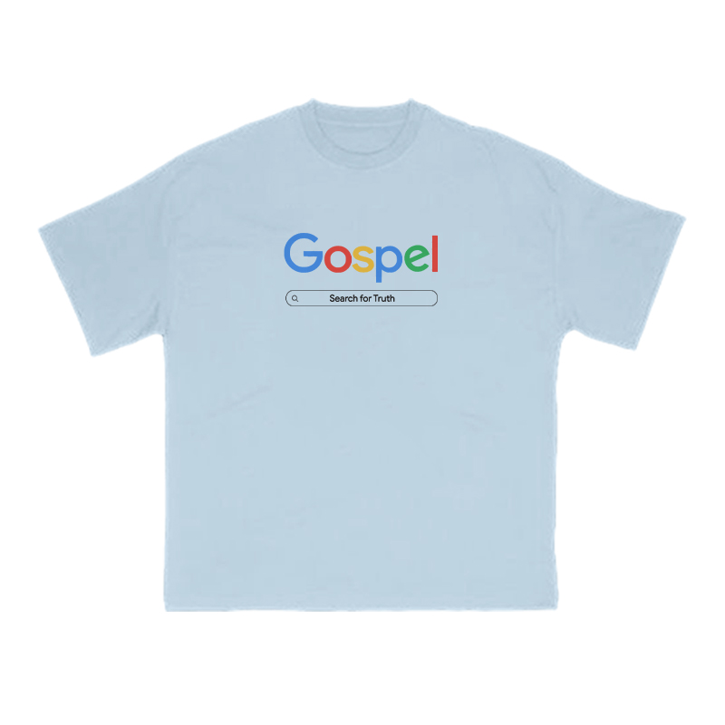Gospel Rainbow Print T-shirt - Light Blue - US16-18(2XL) - image 12