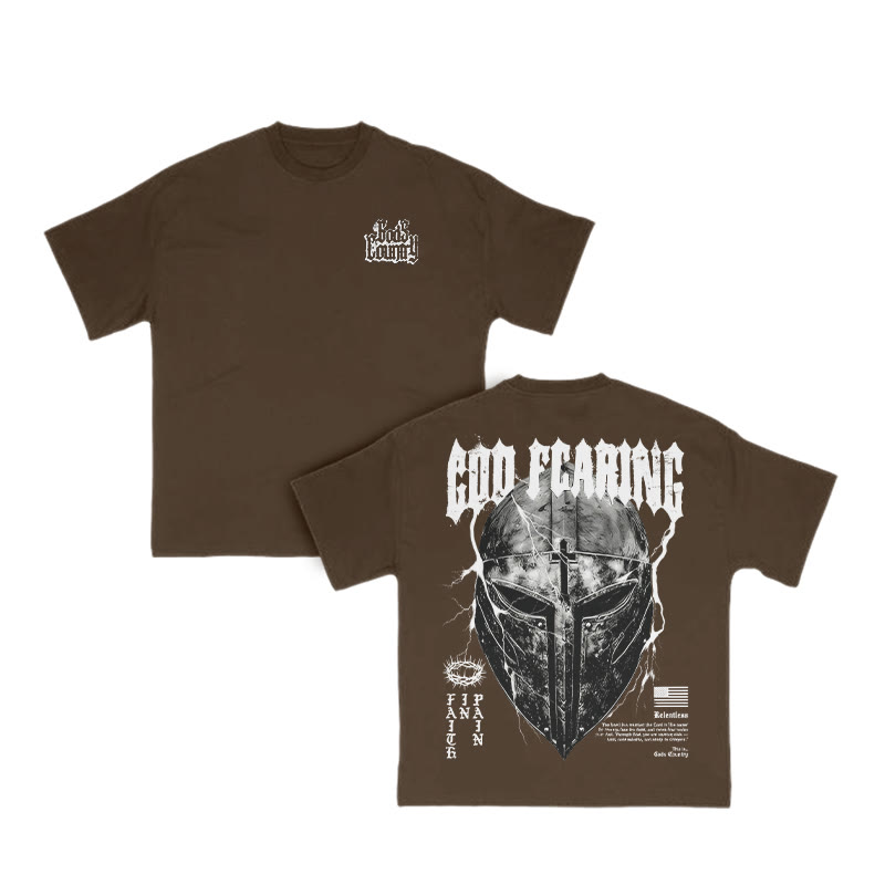God Country Print T-shirt - Coffee - US16-18(2XL) - image 7