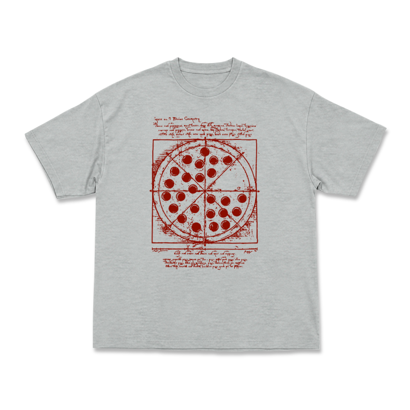 Heritage Sketch Print Ribbed Street Style T-Shirt - Grey - US16-18(2XL) - image 9