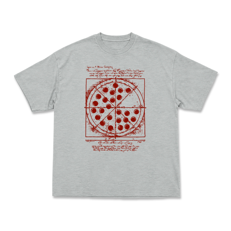 Heritage Sketch Print Ribbed Street Style T-Shirt - Grey - US16-18(2XL) - image 9