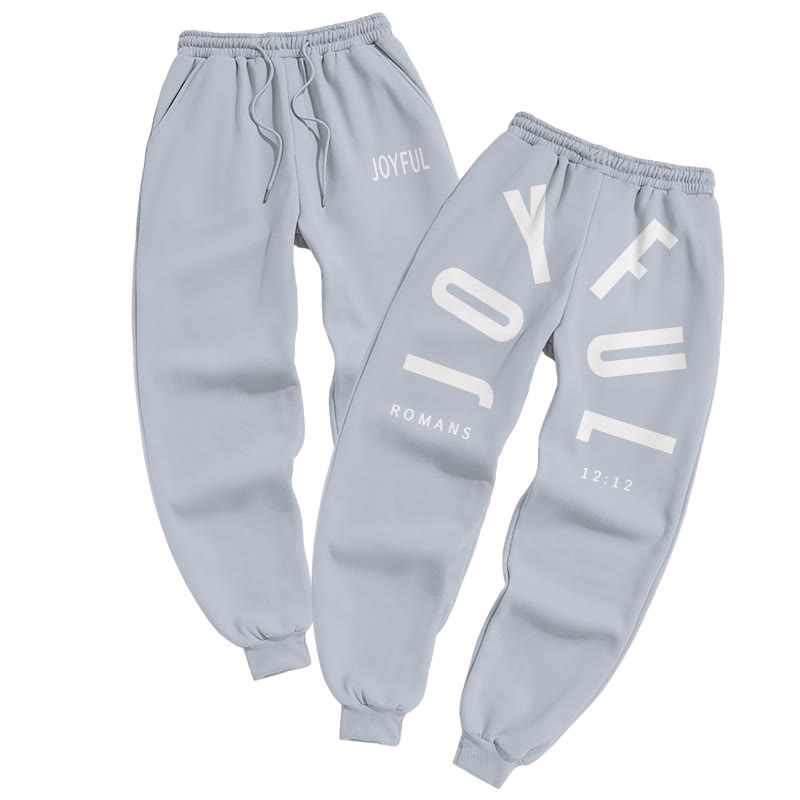 Joyful Romans 12:12 Print Pants - Grey - US16-18(2XL) - image 4