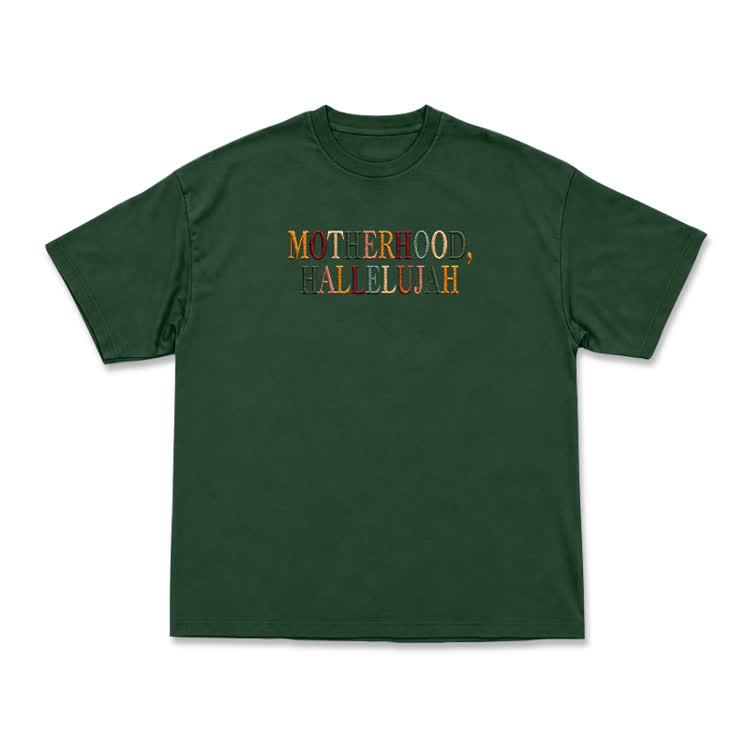 Vintage MOTHERHOOD.HALLELUJAH Graphic T-Shirt - Green - US16-18(2XL) - image 13