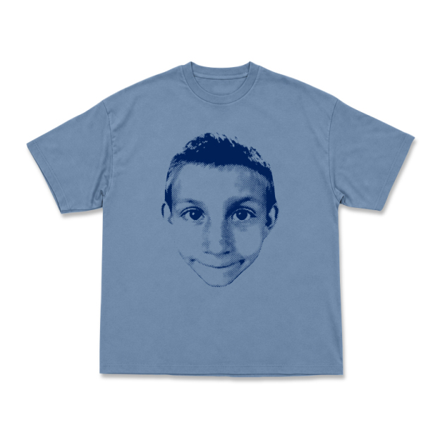 Art Inspired Half Tone Portrait Print Street T-Shirt - Dusty Blue - US16-18(2XL) - image 12
