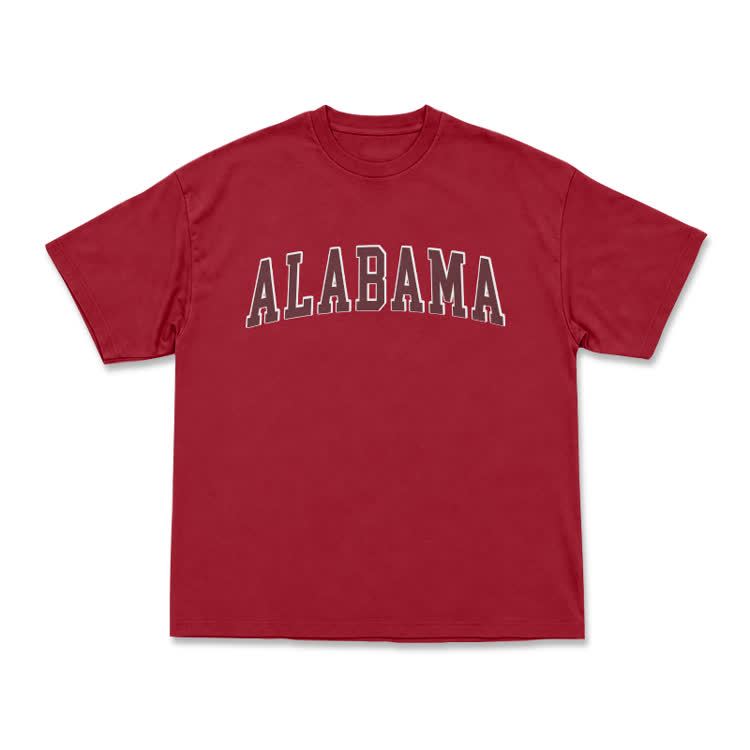 Alabama Graphic Casual T-Shirt - Red - US16-18(2XL) - image 11