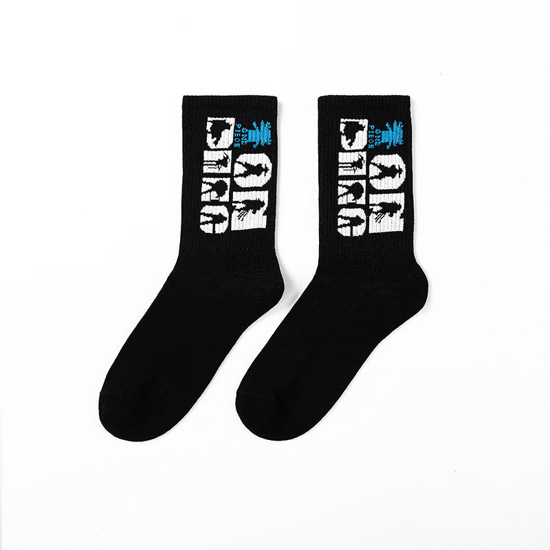 Basketball Men Socks Hip-hop Sports Socks Harajuku Cool Funny Socks