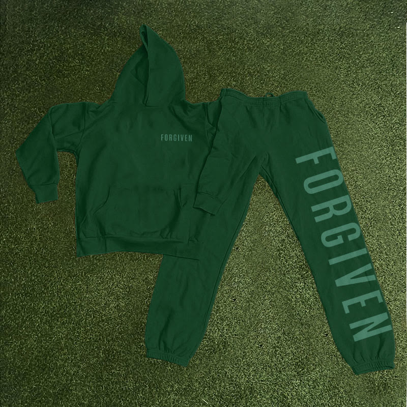 Unisex Forgiven Psalm 32:1 Print Hoodie Set - image 16