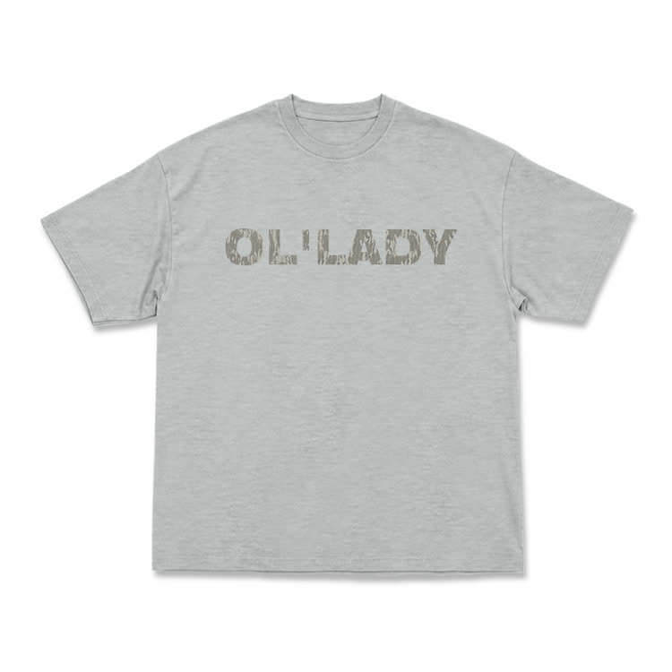Classic OL' LADY Oversized Graphic T-Shirt - Grey - US16-18(2XL) - image 6