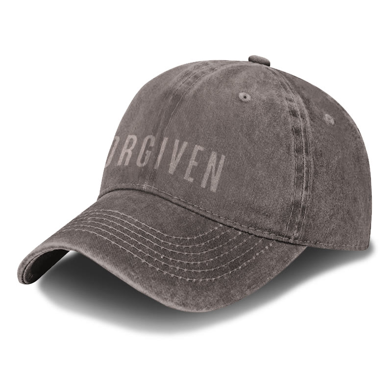 Unisex Forgiven Print Washed Cap - image 7