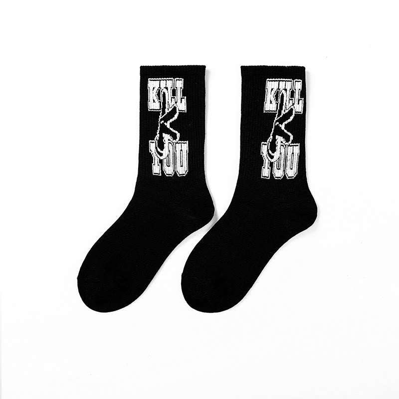 Basketball Men Socks Hip-hop Sports Socks Harajuku Cool Funny Socks