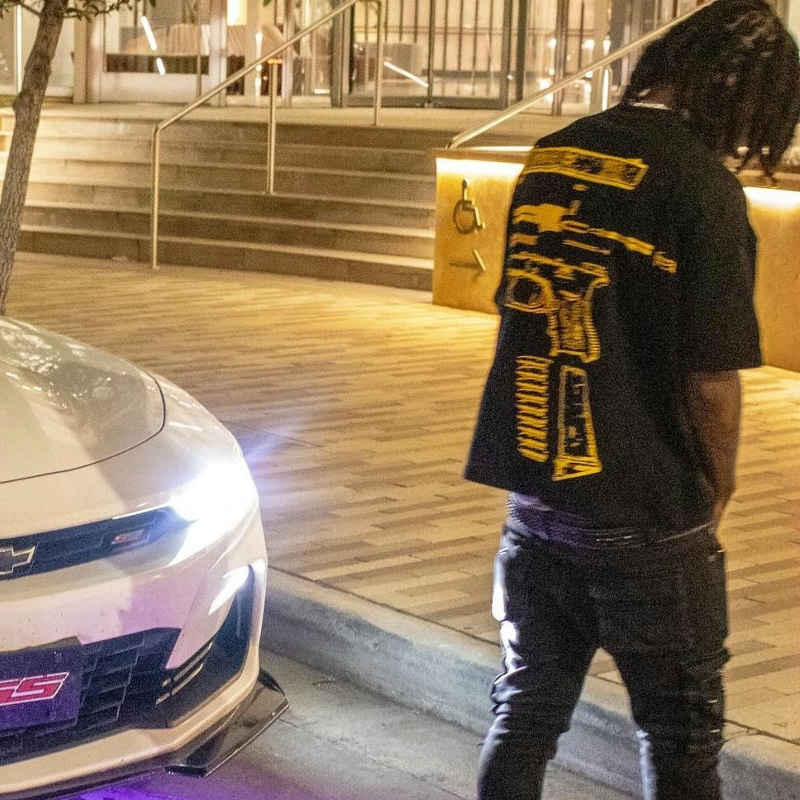 In Glock We Trust Print T-shirt 