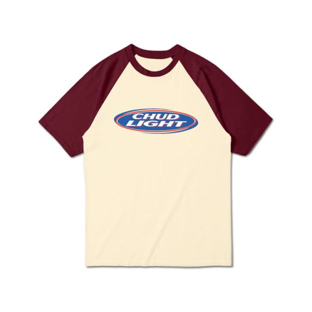 Retro Oval Badge Graphic Print Raglan Sleeve T-Shirt - Wine - 3XL - image 7