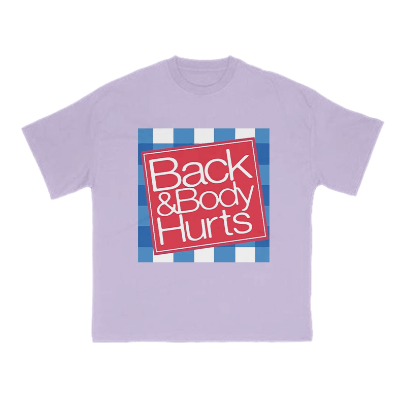 Back & Body Hurts Print T-shirt - Purple - US16-18(2XL) - image 12