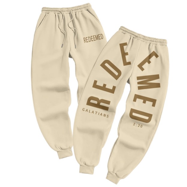Redeemed Galatians 2:20 Print Pants - Apricot - US16-18(2XL) - image 4