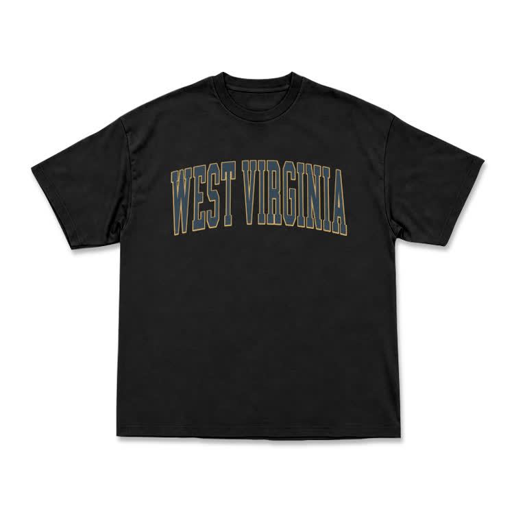Classic West Virginia Varsity Graphic T-Shirt - Black - US16-18(2XL) - image 12