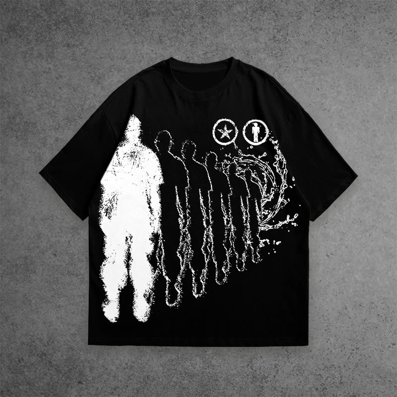 100% Cotton Separate Yourself By Taking A Chance Print T-shirt