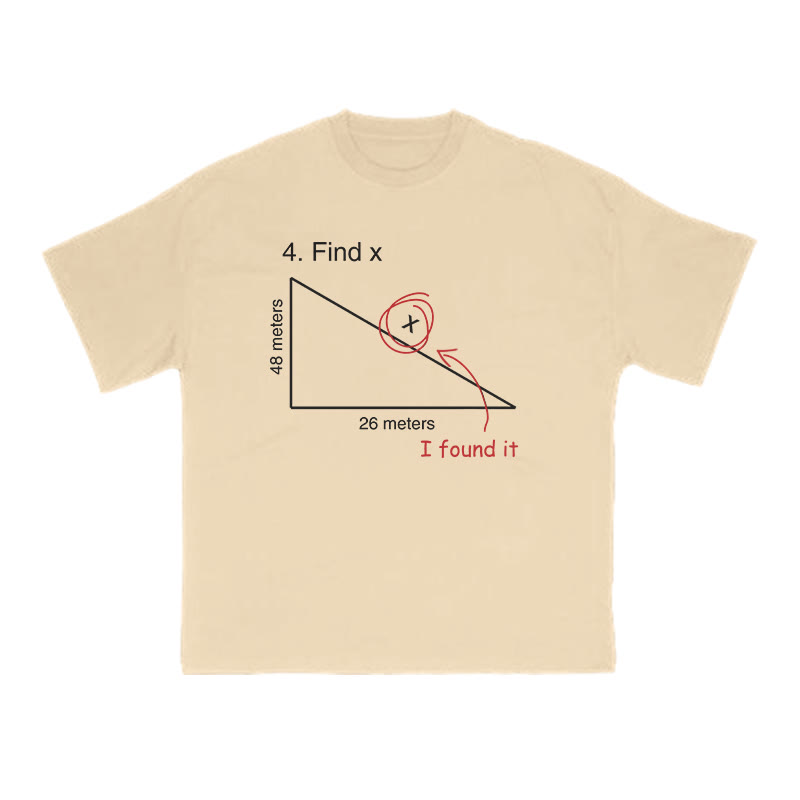 Find X Print T-shirt - Apricot - US16-18(2XL) - image 5