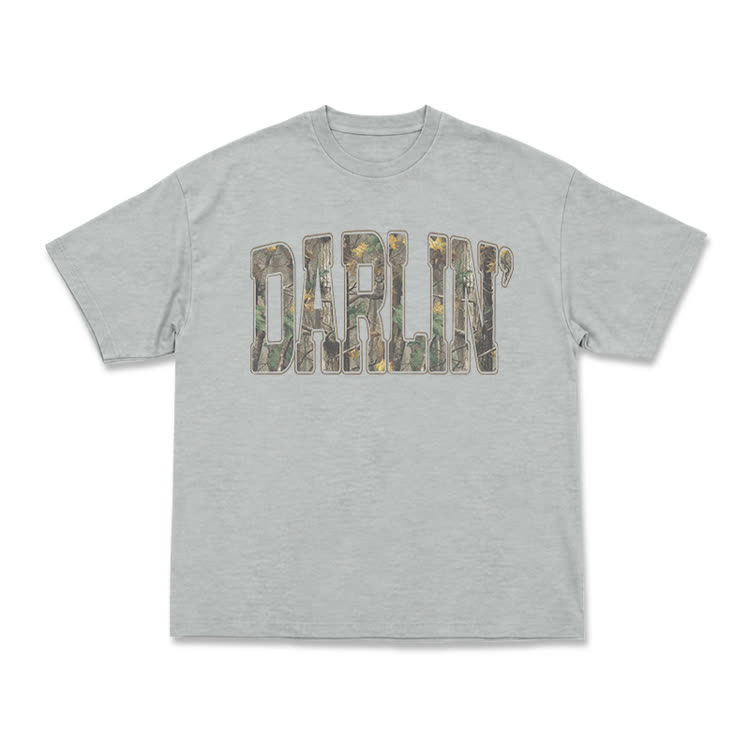 Casual DARLIN' Camo Graphic T-Shirt - Grey - US16-18(2XL) - image 5