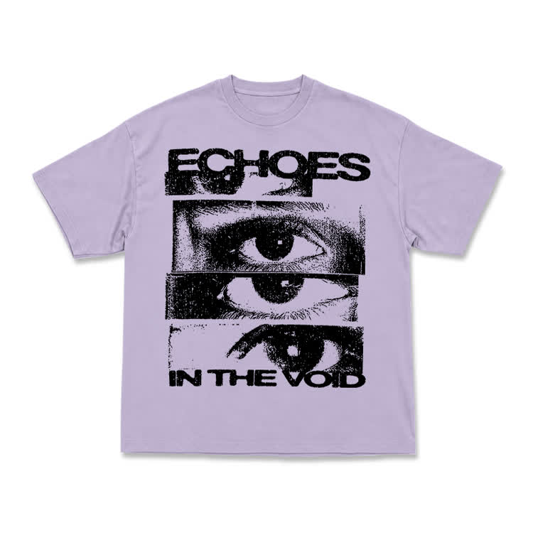 Echoes In The Void Eye Graphic Streetwear T-Shirt - Purple - US16-18(2XL) - image 10