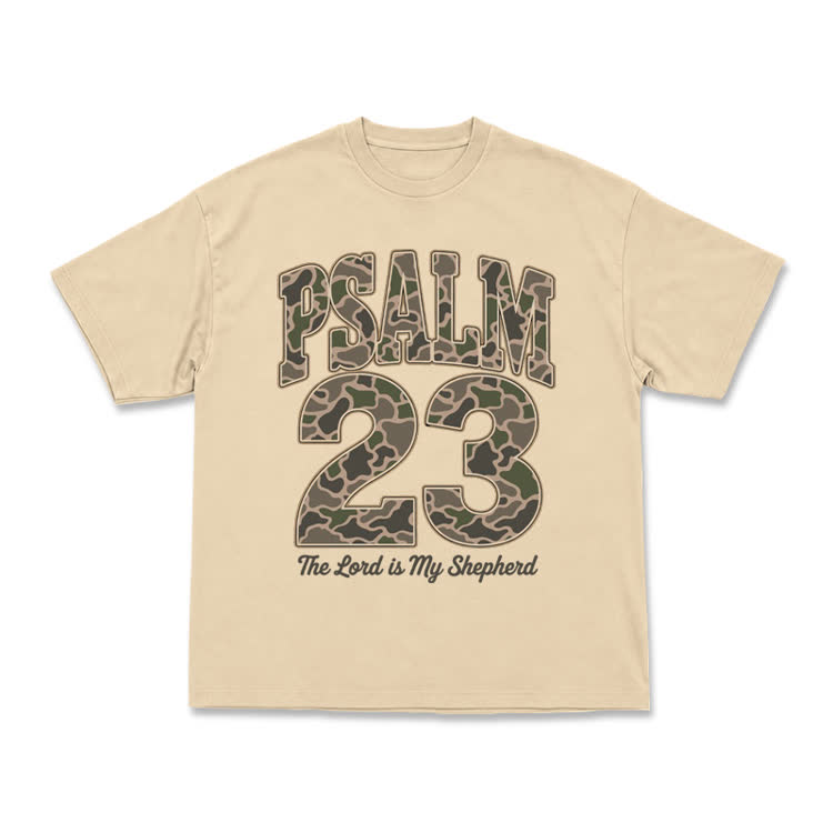 Psalm 23 Street Camo Graphic T-Shirt - Apricot - US16-18(2XL) - image 11