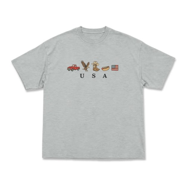 Americana Graphic USA T-Shirt - Grey - US16-18(2XL) - image 11