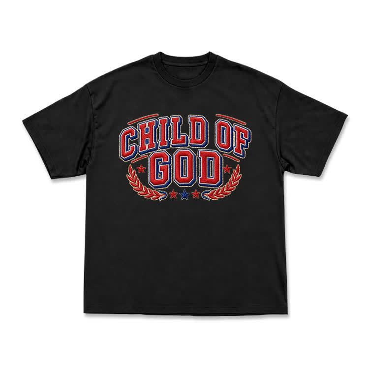 Child of God Varsity Crest T-Shirt - Black - US16-18(2XL) - image 3