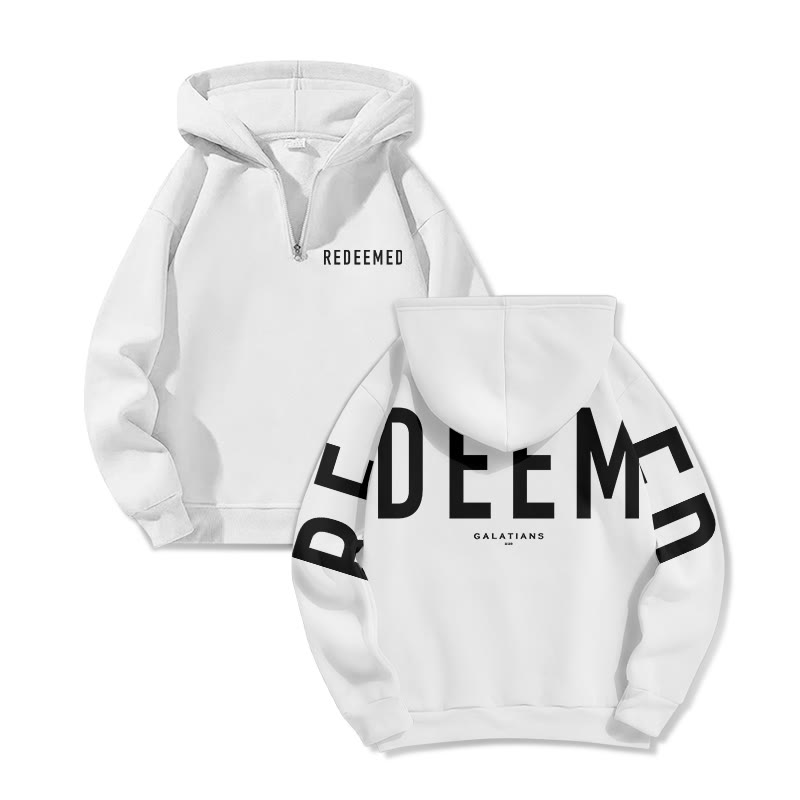 Redeemed Galatians 2:20 Print Half Zip Hoodie - image 5