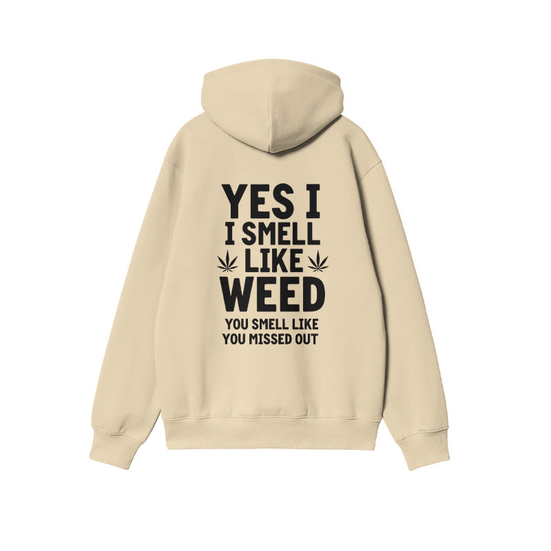 You Smell Like You Missed Out Print Hoodie - Apricot - US16-18(2XL) - image 4