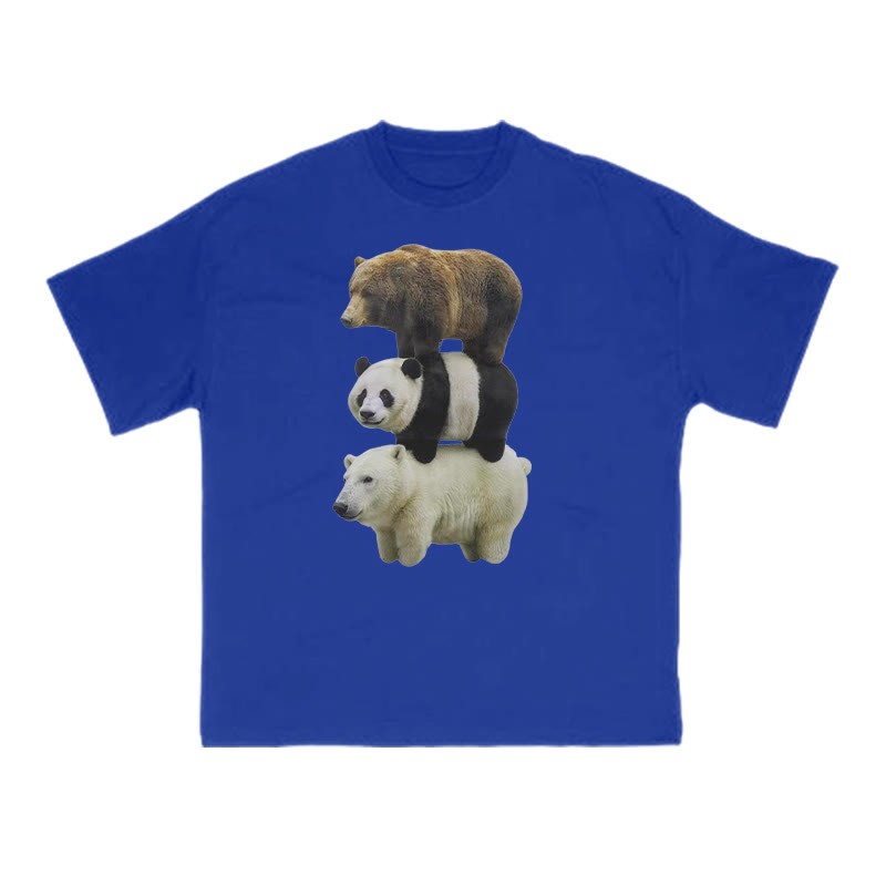 Funny Parody Animation Meme Print T-shirt - Blue - US16-18(2XL) - image 8