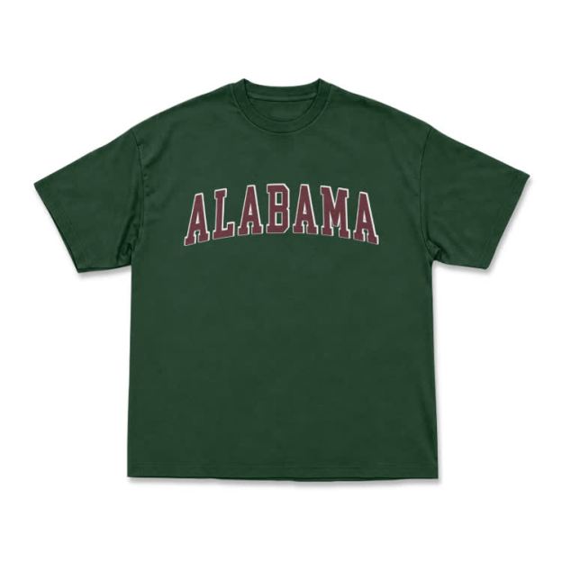 Alabama Graphic Casual T-Shirt - Green - US16-18(2XL) - image 8