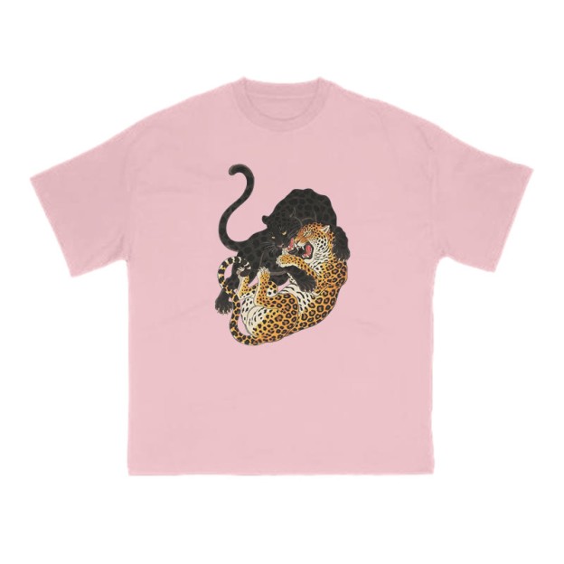 Panther Vs Leopard Print T-shirt - Pink - US16-18(2XL) - image 10