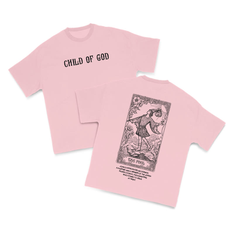 Child Of God Tarot The Fool Print T-shirt - Pink - US16-18(2XL) - image 12