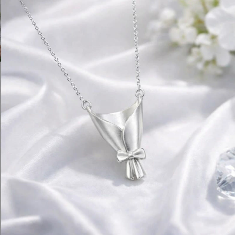 Elegant Wearable Flower Bouquet Clip Necklace - image 8