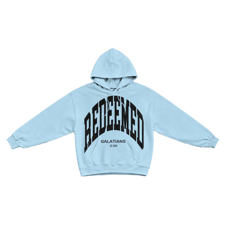 Redeemed Galatians 2:20 Print Causal Hoodie - Blue - US16-18(2XL) - image 7