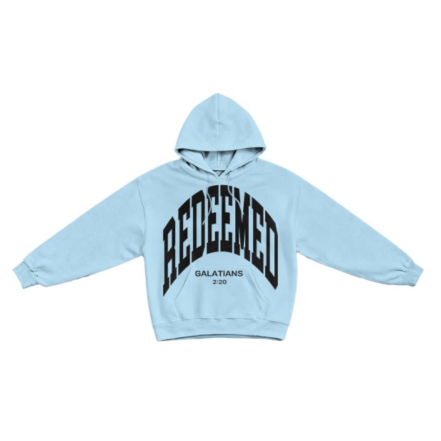 Redeemed Galatians 2:20 Print Causal Hoodie - Blue - US16-18(2XL) - image 7