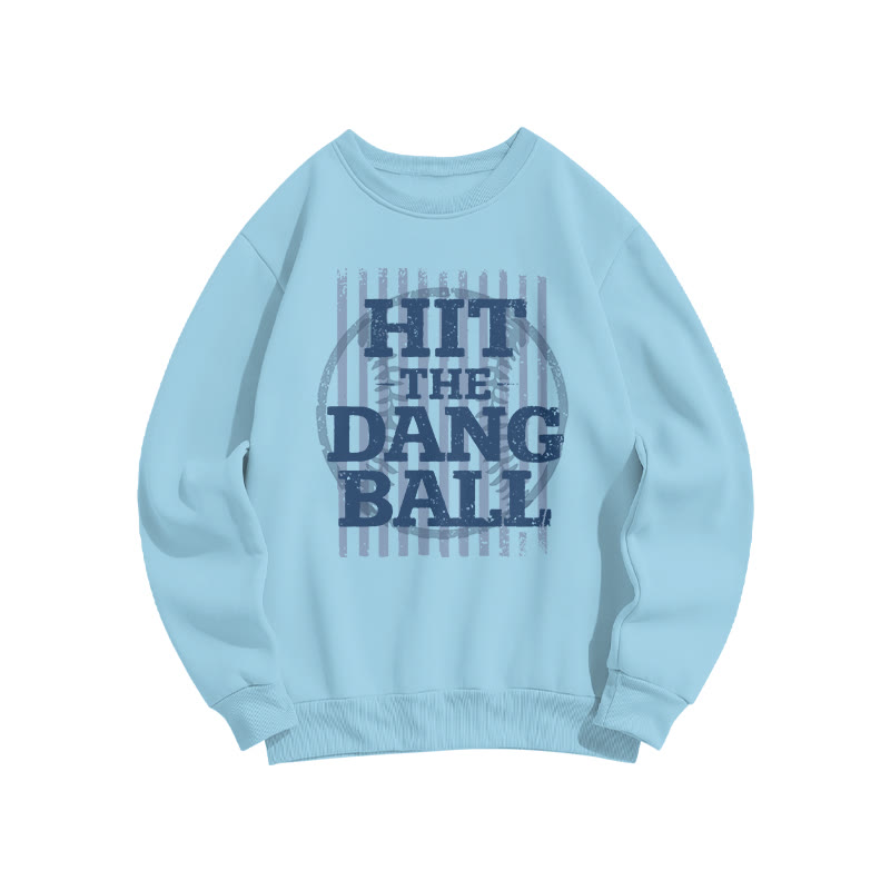 Hit The Dang Ball Print Sweatshirt - Blue - US16-18(2XL) - image 6