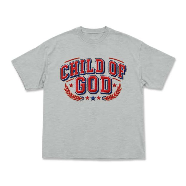 Child of God Varsity Crest T-Shirt - Grey - US16-18(2XL) - image 12
