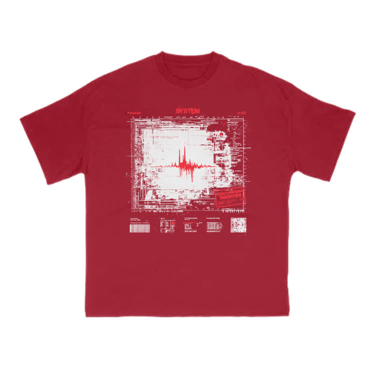 Techwave Graphic Street T-Shirt - Red - US16-18(2XL) - image 11