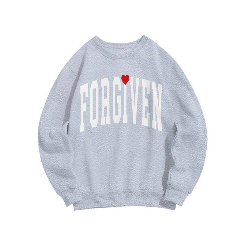 Forgiven Valentine's Day Print Sweatshirt - Grey - US16-18(2XL) - image 4
