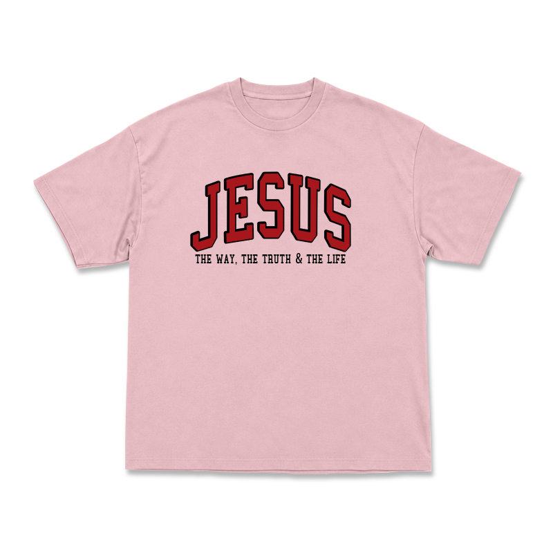 Jesus The Way The Truth & The Life Print T-Shirt - Pink - US16-18(2XL) - image 14