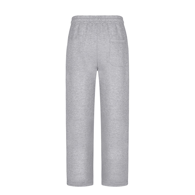 Solid Color Straight Drawstring Casual Sweatpants - image 7