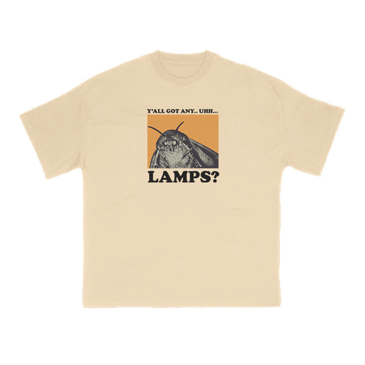 Y'all Got Any Lamps Meme Print T-shirt - Apricot - US16-18(2XL) - image 5