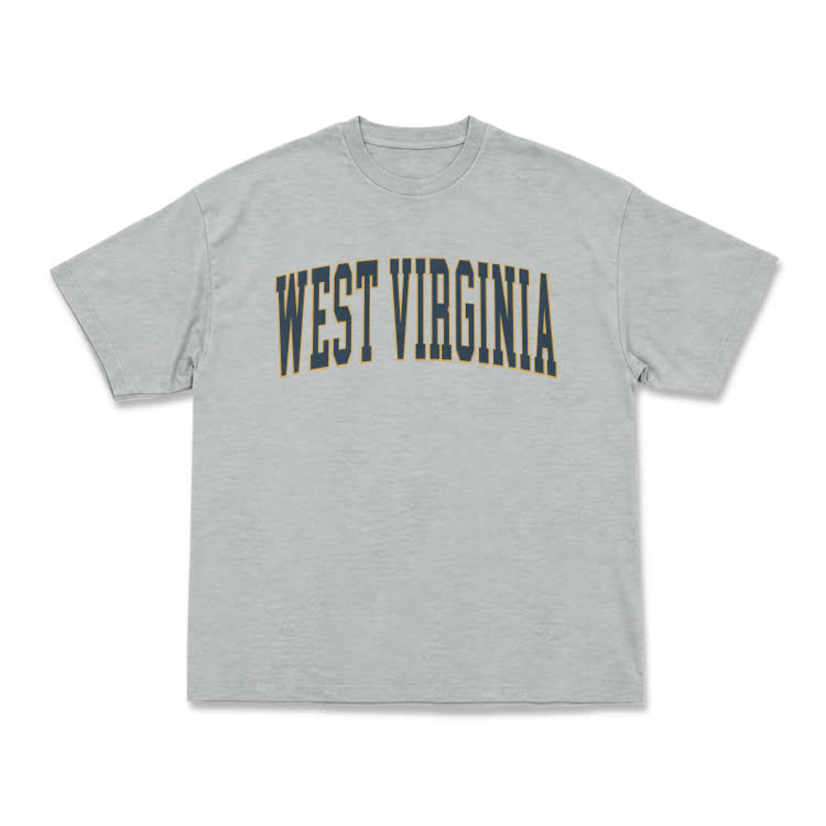 Classic West Virginia Varsity Graphic T-Shirt - Grey - US16-18(2XL) - image 4