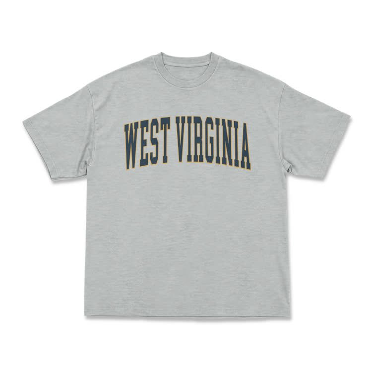 Classic West Virginia Varsity Graphic T-Shirt - Grey - US16-18(2XL) - image 4