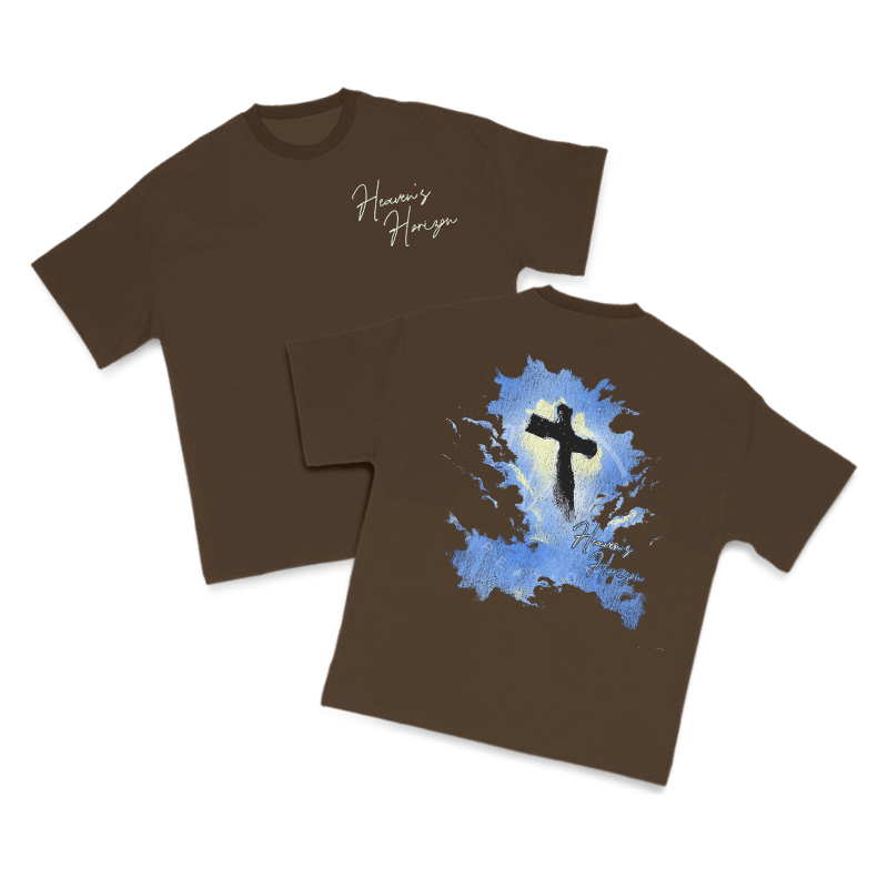 Heaven's Horizon Print T-shirt - Coffee - US16-18(2XL) - image 6