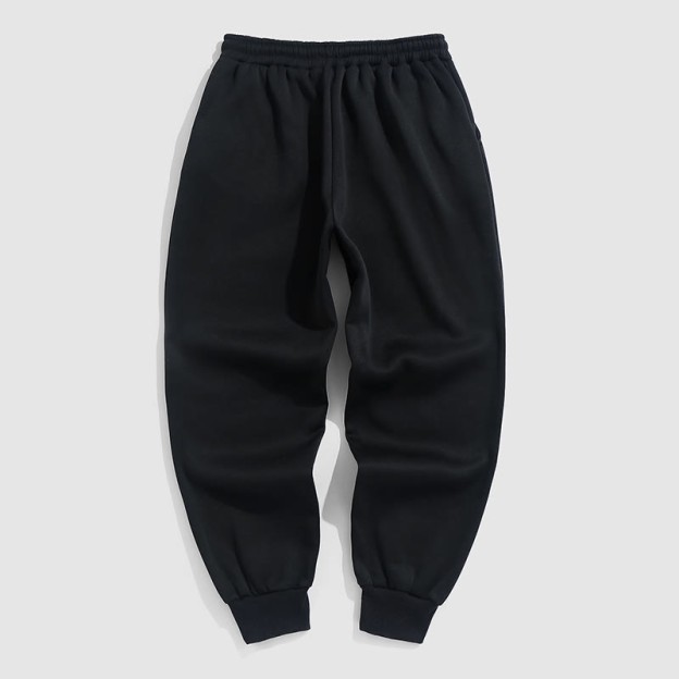 100% Cotton Solid Color Leggings Casual Fleece Sweatpants