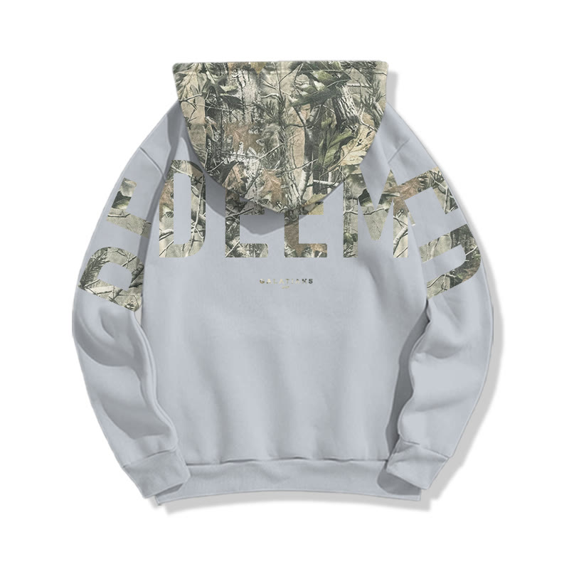 Redeemed Galatians 2:20 Dead Leaves Camouflage Print Hoodie - image 9