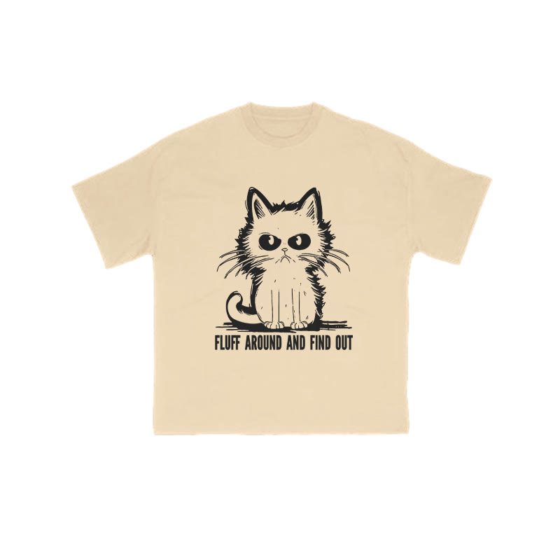 Fluff Around And Find Out Print T-shirt - Apricot - US16-18(2XL) - image 5