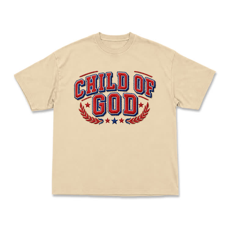 Child of God Varsity Crest T-Shirt - Apricot - US16-18(2XL) - image 4